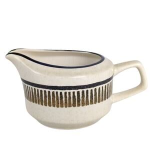 Vintage Lenox Temperware PERCUSSION Creamer c1974-81 Stoneware Abstract Trim